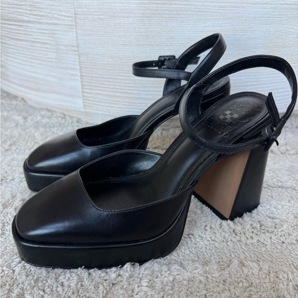 Vince Camuto Martich Black Platform Heels